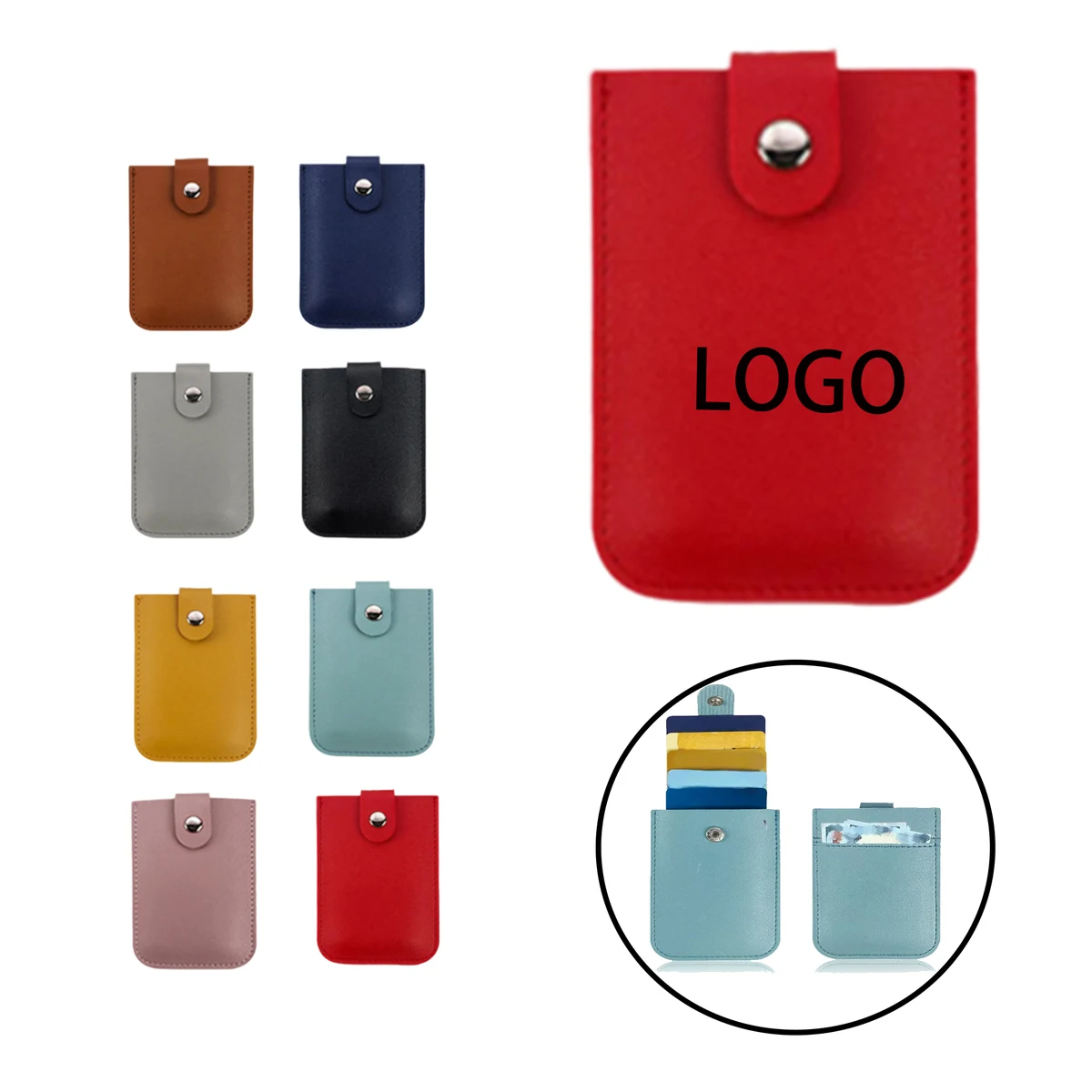 MOQ:50pcs Slim RFID Blocking Wallet 1