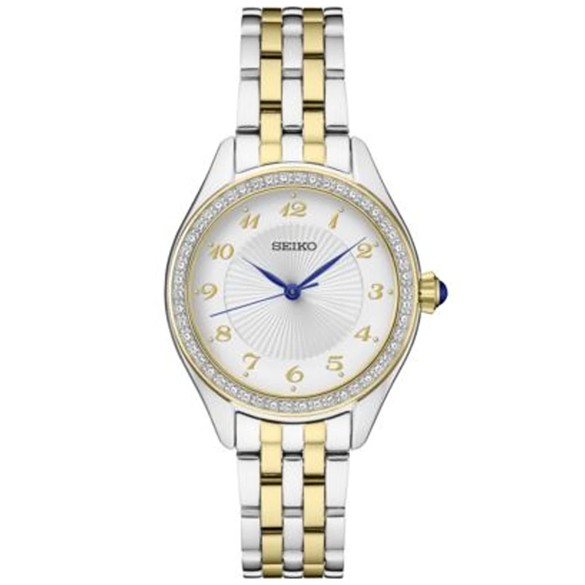 Ladies Crystal TT Silver Patterned 1