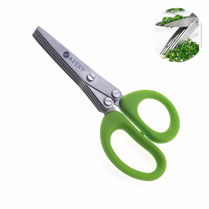 5-Layered Stainless Steel Kitchen Scissors
