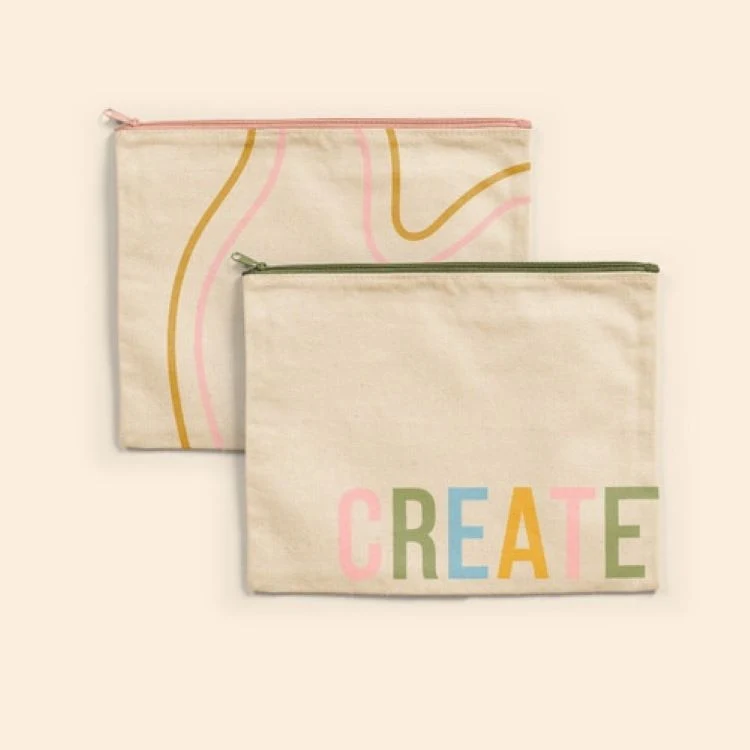 DOLLFACE POUCH - NATURAL CANVAS 1