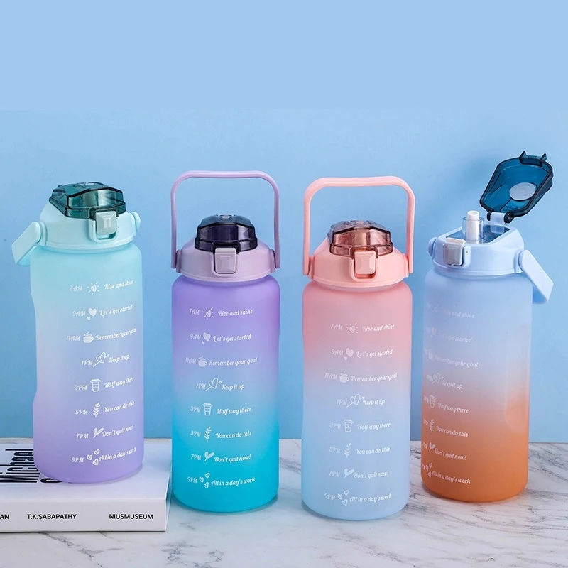 67Oz Portable Large-Capacity Frosted Water Bottle 1