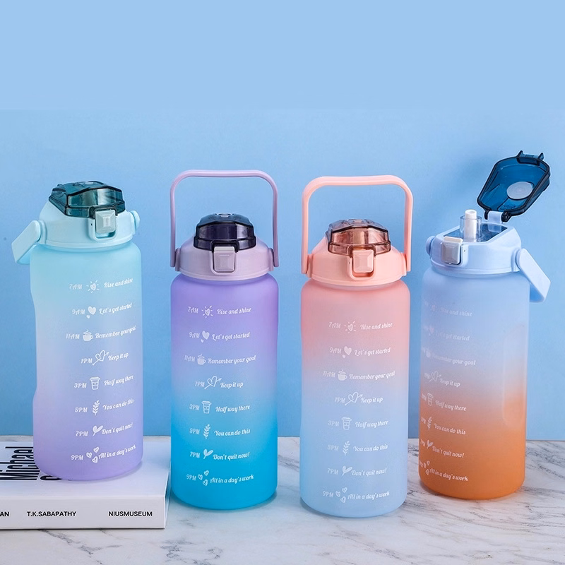 67Oz Portable Large-Capacity Frosted Water Bottle