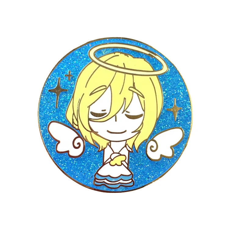 Glitter Lapel Pins 1