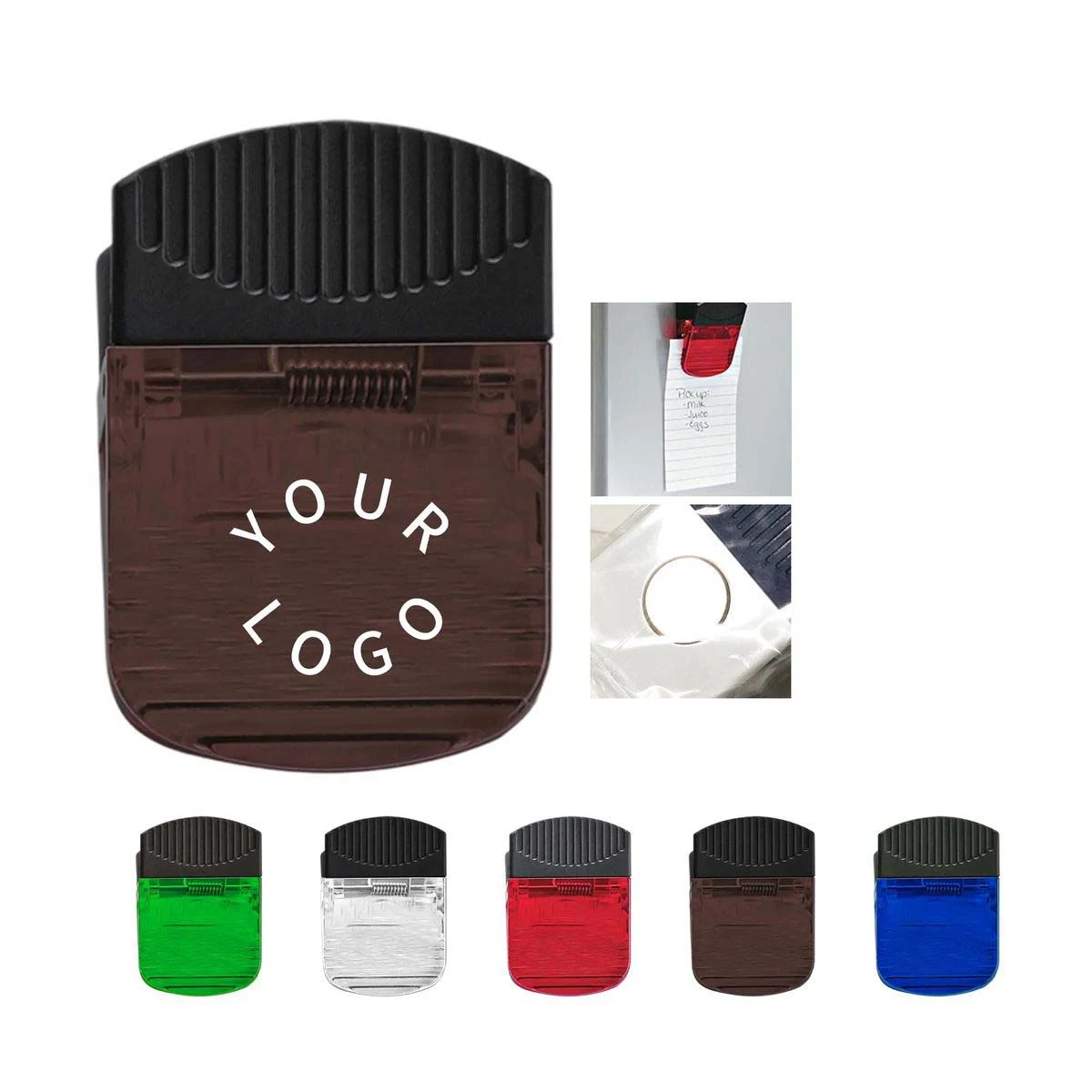 Compact Plastic Magnet Clip for Paper Storage 1