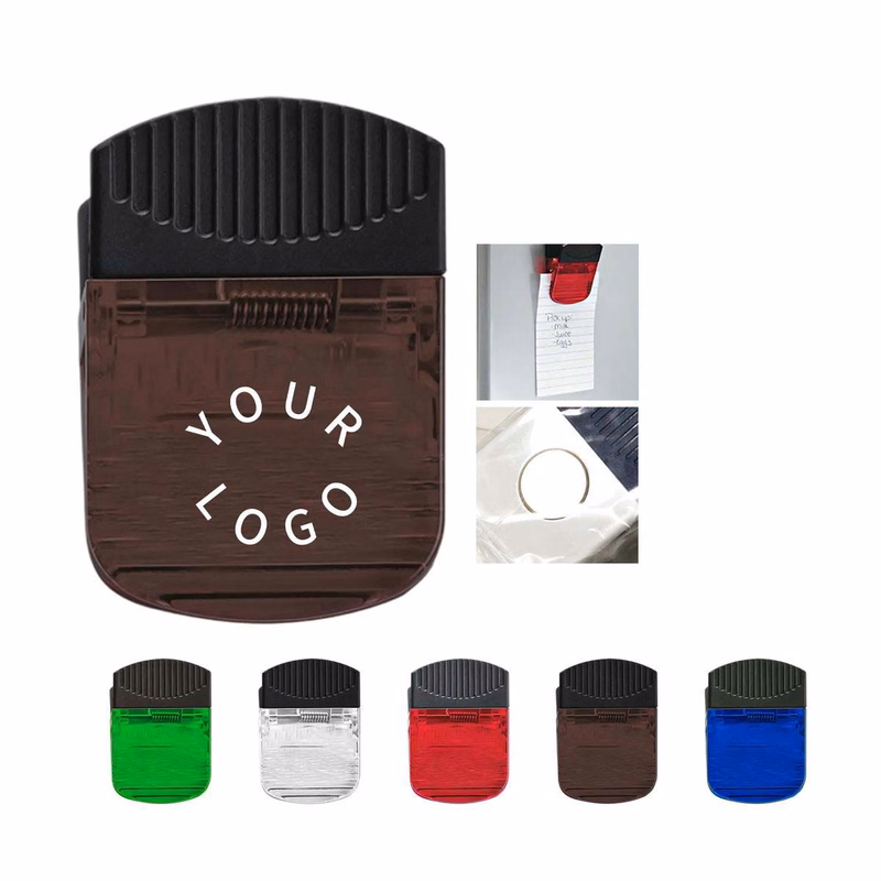 Compact Plastic Magnet Clip for Paper Storage