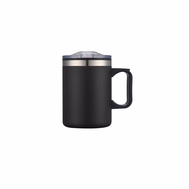 Endura 14 oz Black Double Wall Camping Mug w/ Handle