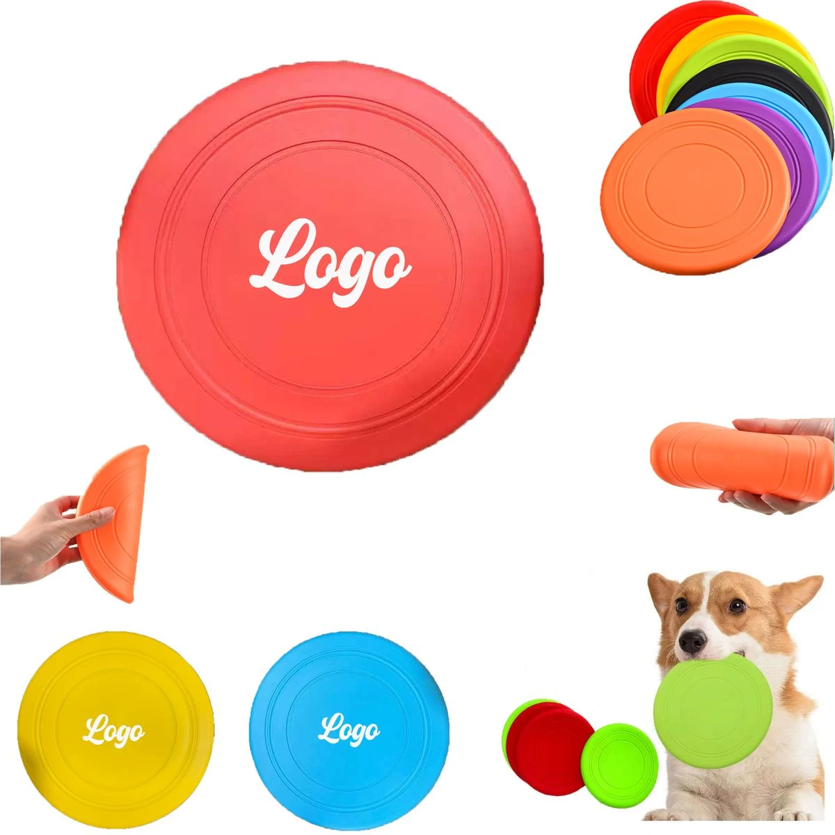 Flexible Bite-Proof Silicone Disc for Canine Agility 1