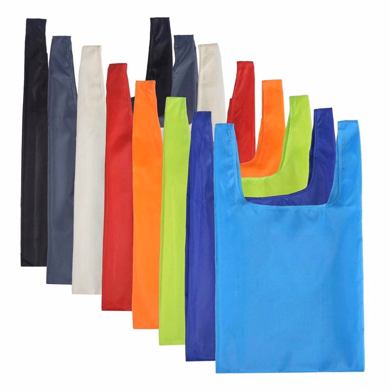 Waterproof Reusable Polyester Folding Grocery Tote Bag