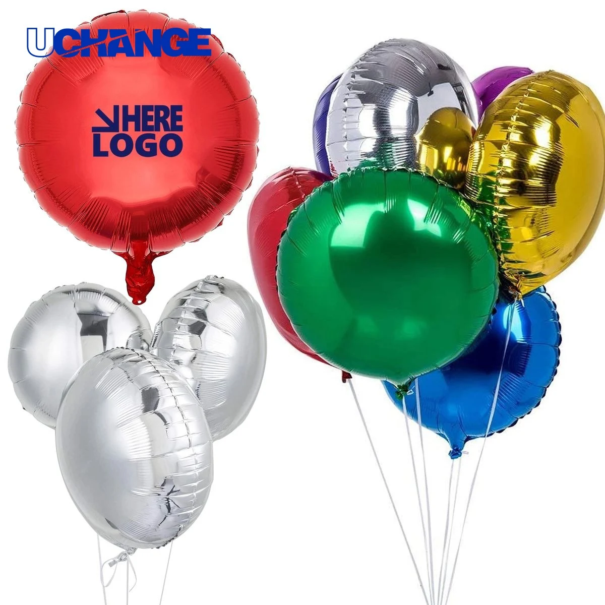 18" Round Shape Foil Balloons Decoration 1