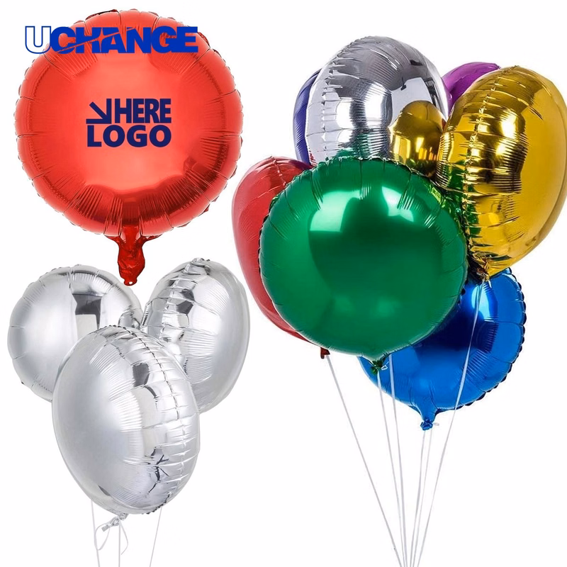 18" Round Shape Foil Balloons Decoration