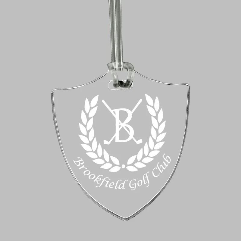 Custom Acrylic Laser Etched Bag Tag 1