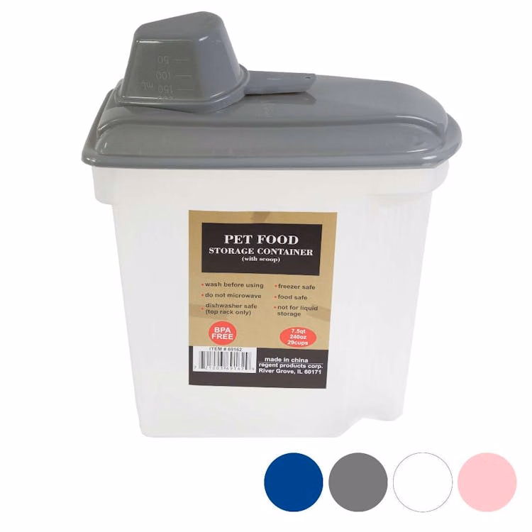 7.5 Liter Pet Food Container Assorted