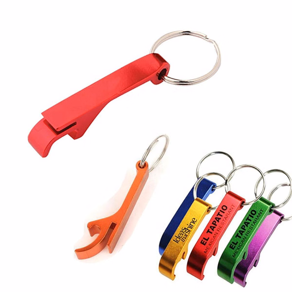 Aluminum Bottle Opener w/ Key Ring