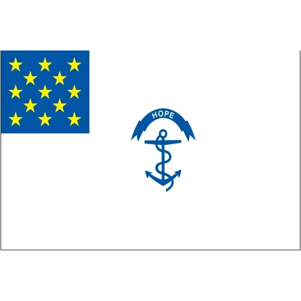 Special Historical Stick Flag - Rhode Island Regiment 1