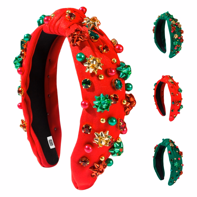 Diamond Pearl Snowflake Christmas Headband