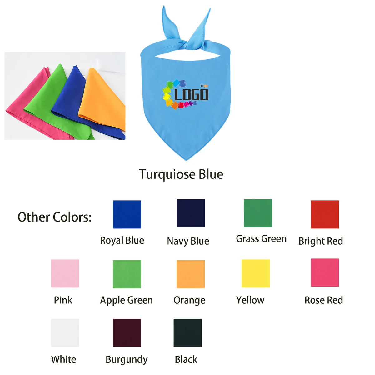 Triangle Shaped Pet Scarves 1