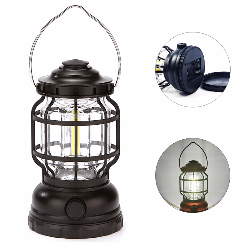 Portable Retro Battery Camping Lantern