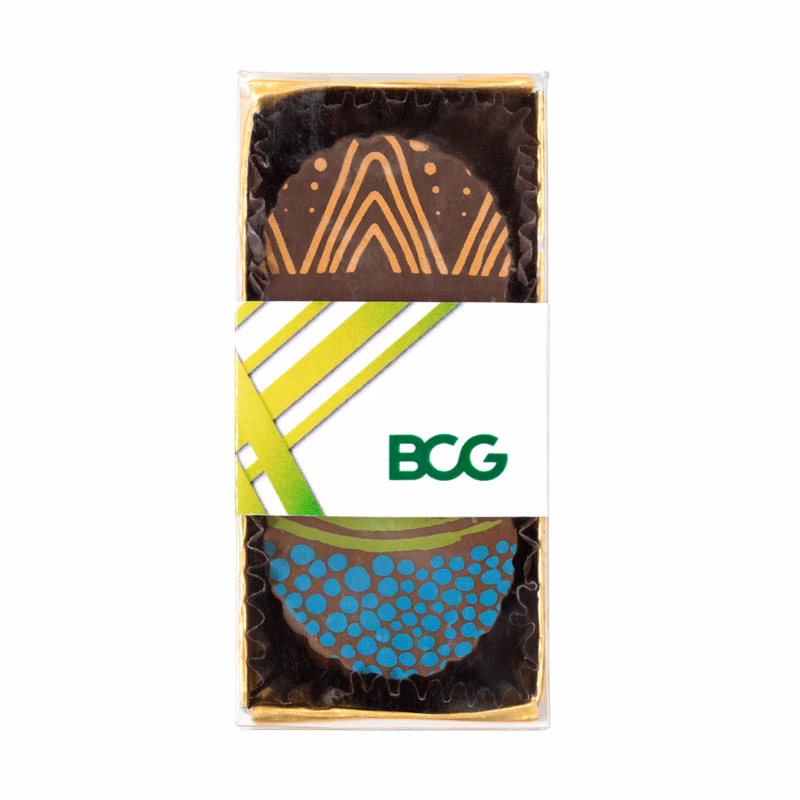 2-Piece Artisan Hand Painted Truffles