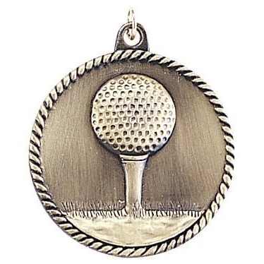 Golf High Relief Medal 1