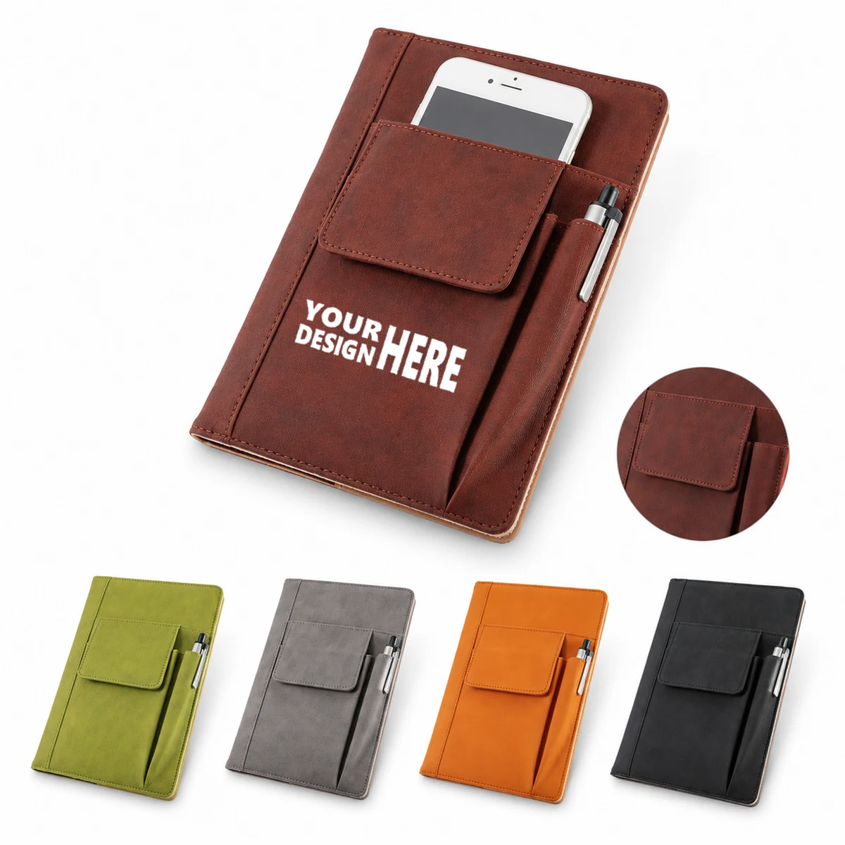 Leather Journal with Pocket 1