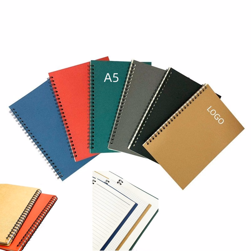 Hardcover spiral notebook