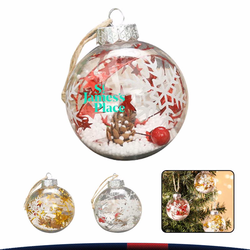 Transparent Snowflake Decorative Ball