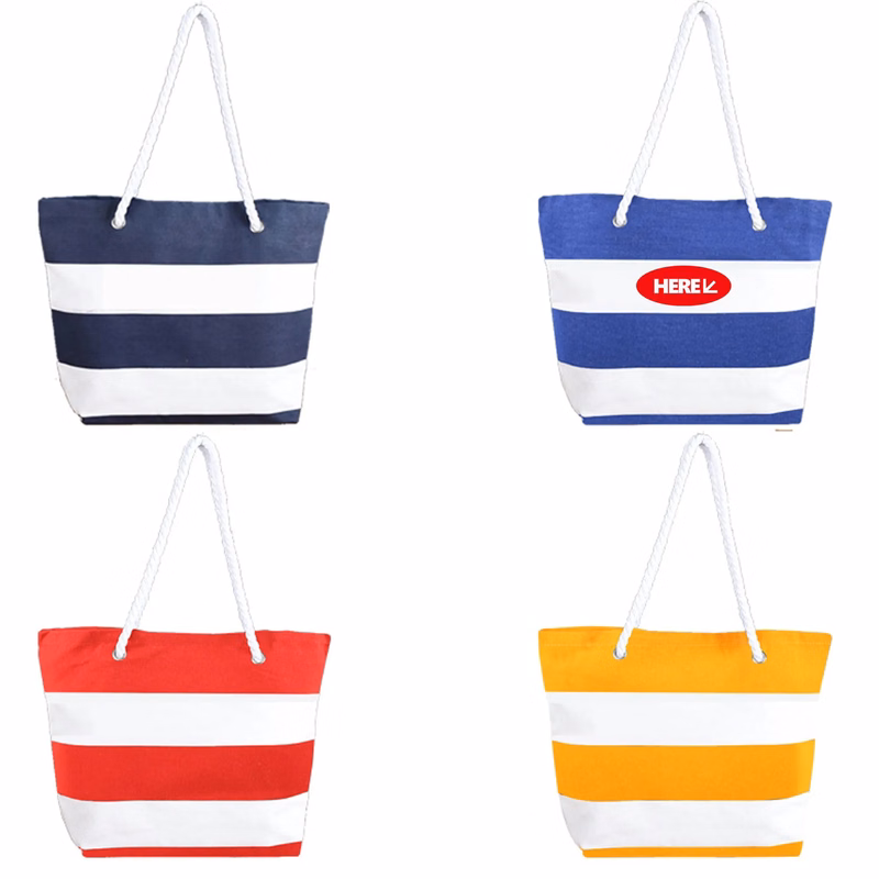 Canvas Tote Bag With Rope Handle