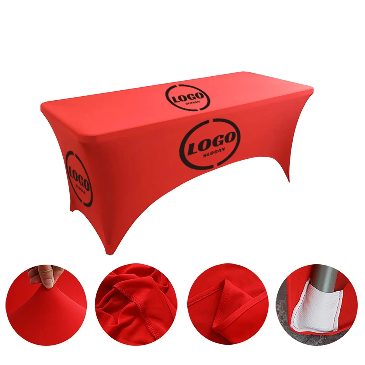 Custom Stretch Fitted Table Cover 6FT 1