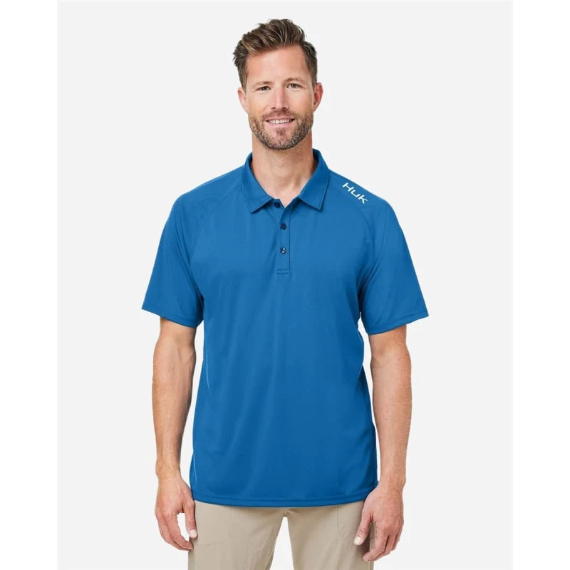 HUK Men's LoPro Solid Performance Polo - H12L005 1