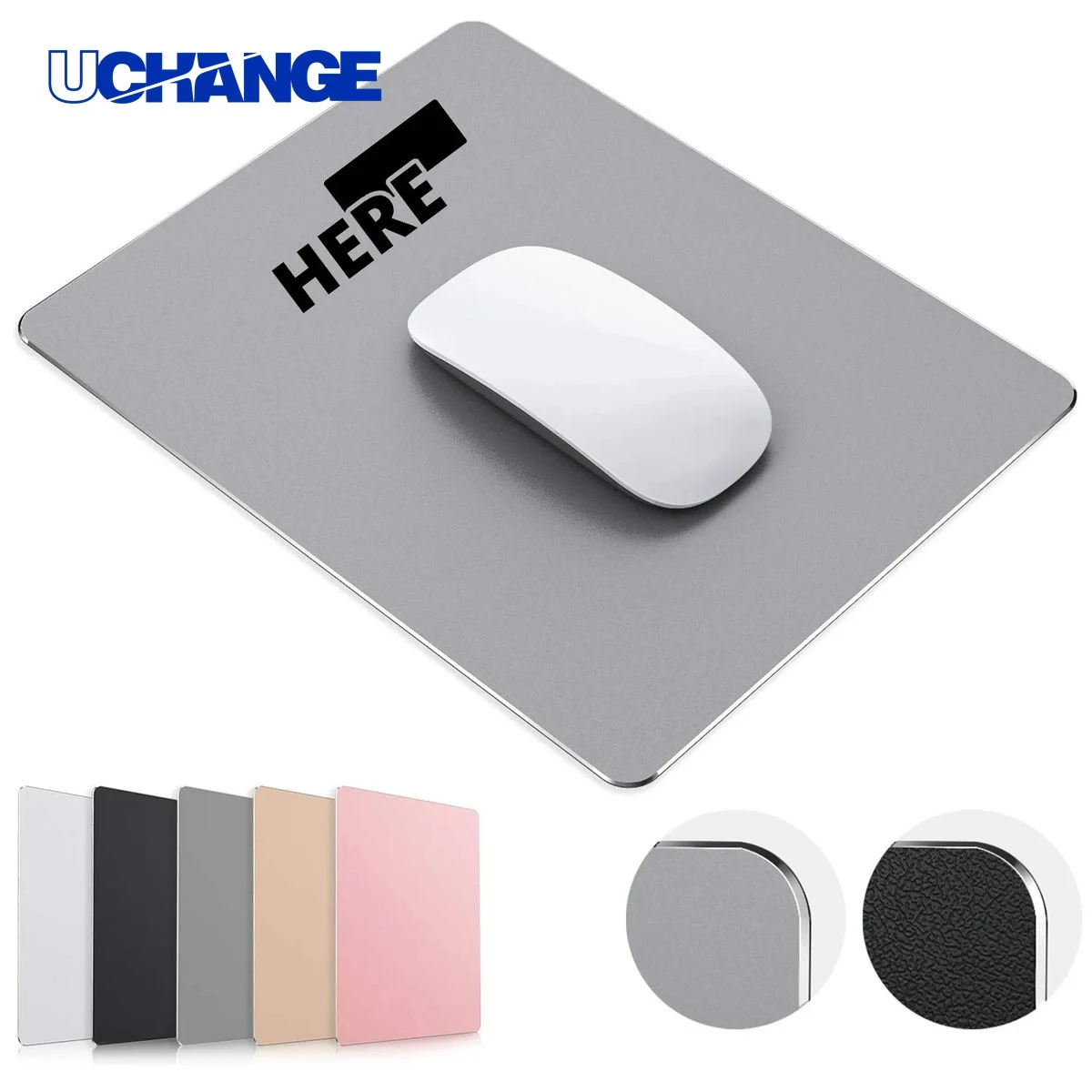 Hard Metal Aluminum Mouse Pad Mat for Precision 1