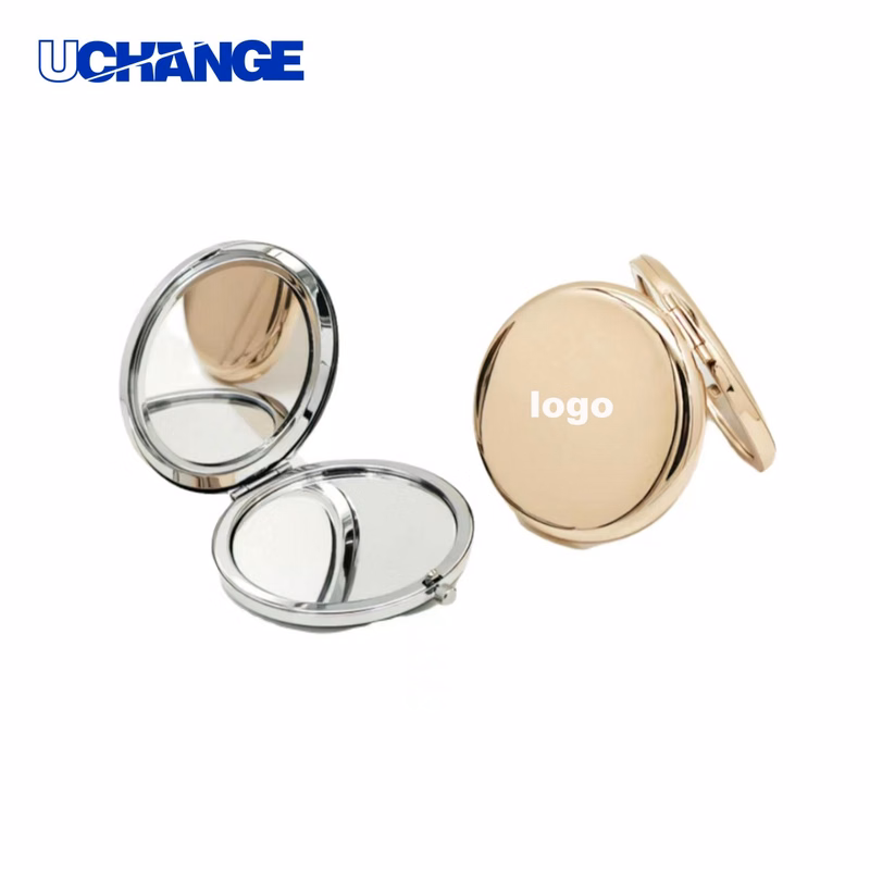 Metal Round Mini Makeup Mirror
