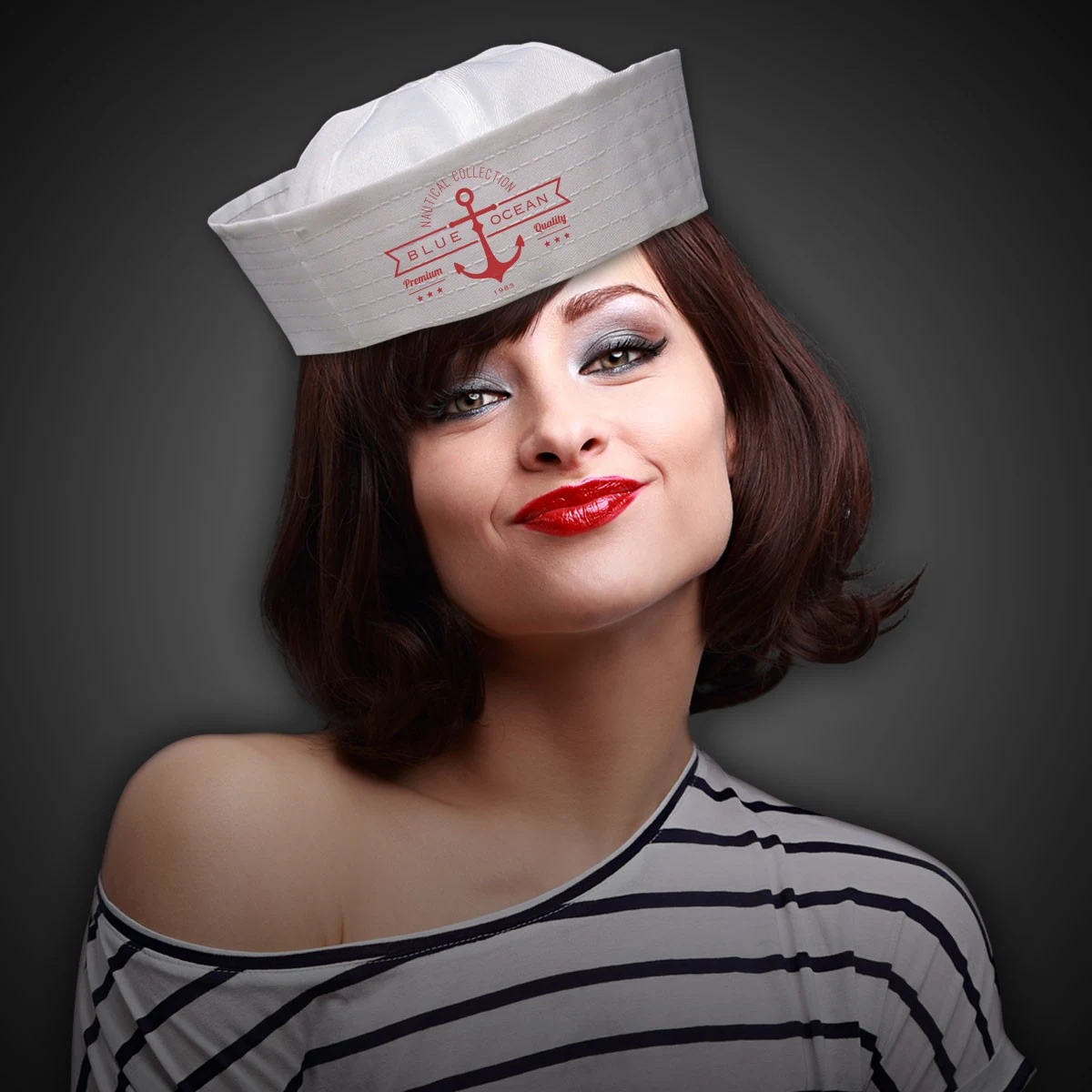 White Sailor Hat 1