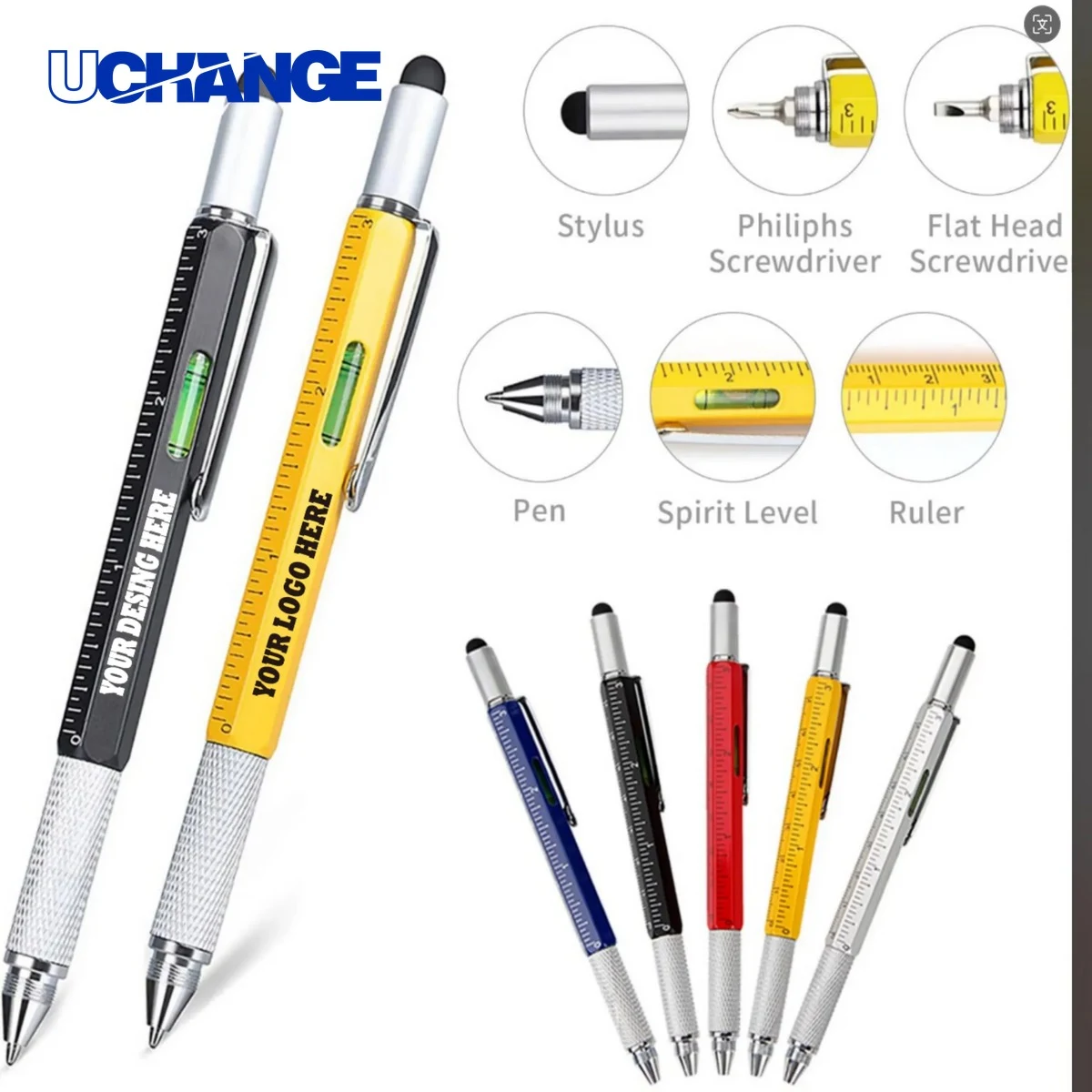 6 in 1 Multi Functional Stylus Tool Pen for Tech 1