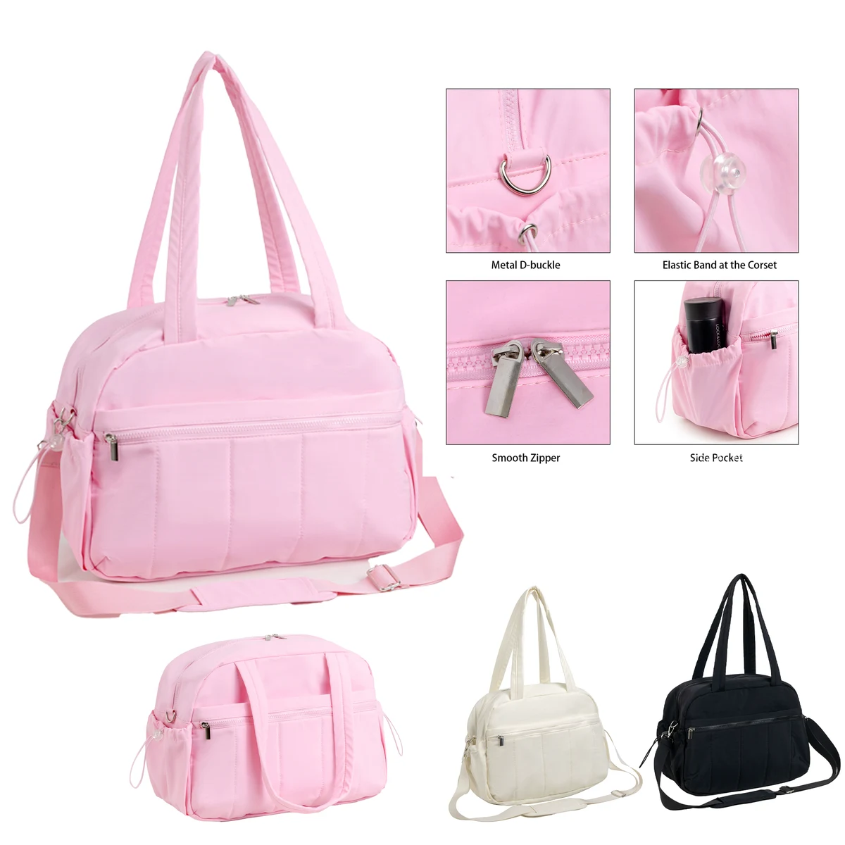 Nylon Crossbody Bag with Waterproof Feature 1