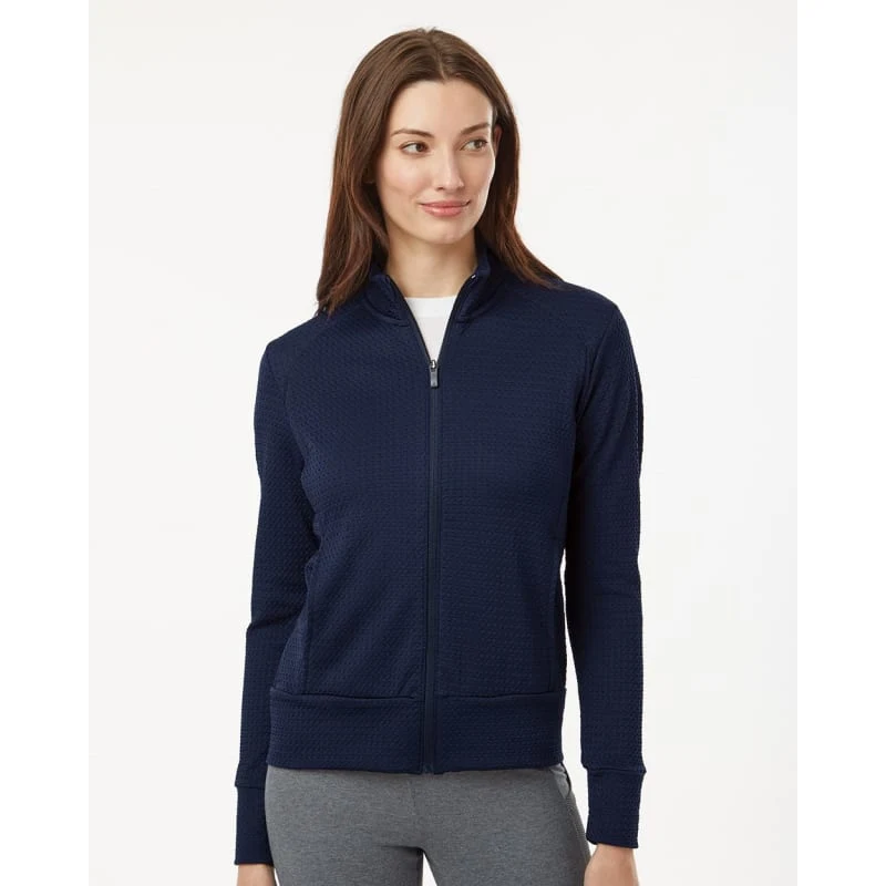 Adidas Women's Ultimate365 Textured Full-Zip Jacket - A1007 1