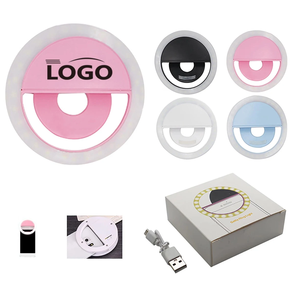 Portable LED USB Charge Selfie Ring Light 1
