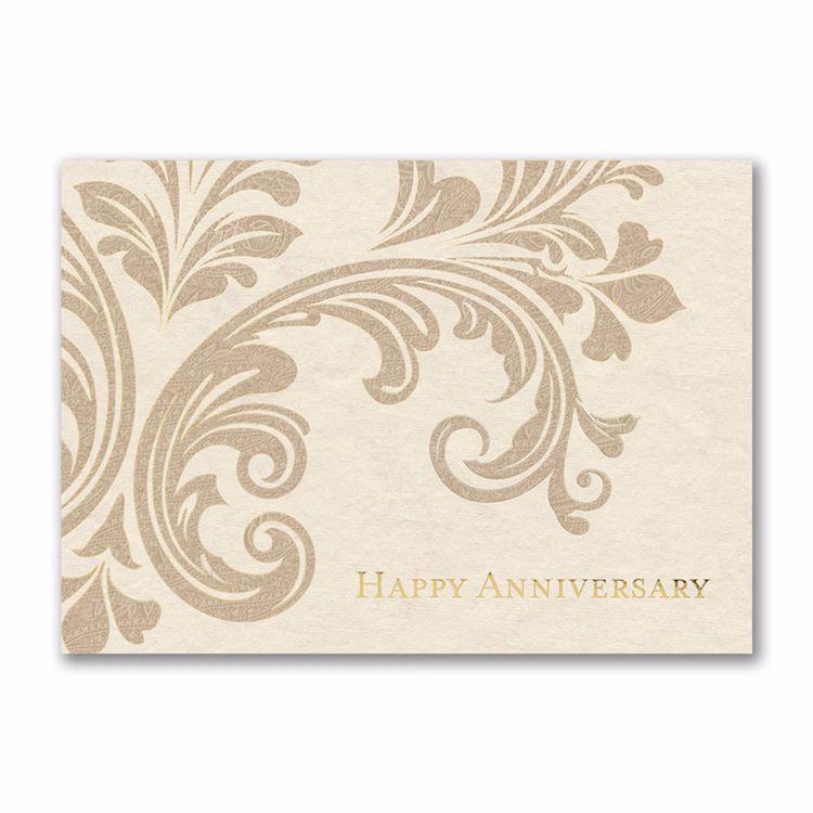 With a Flourish Anniversary Card