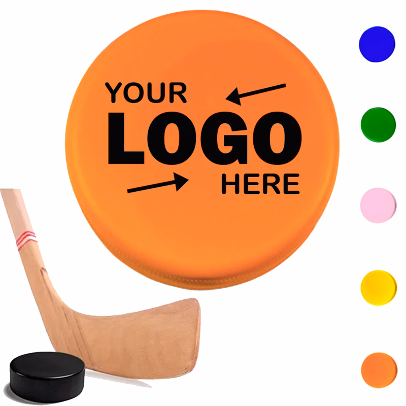 Round PU Ice Hockey Puck Stress Reliever