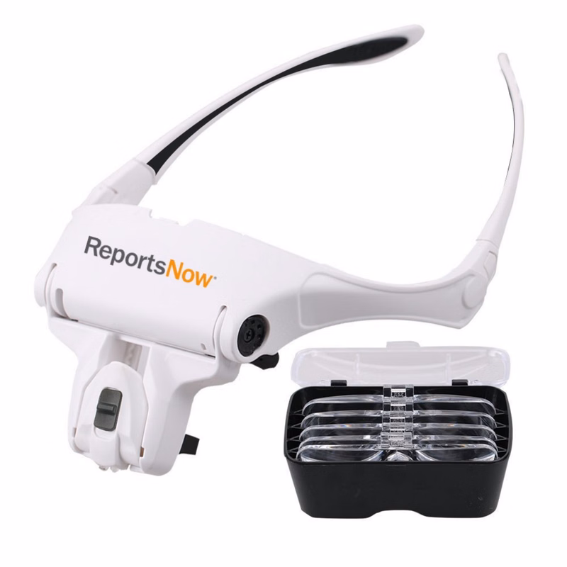 Headset Magnifier With Light