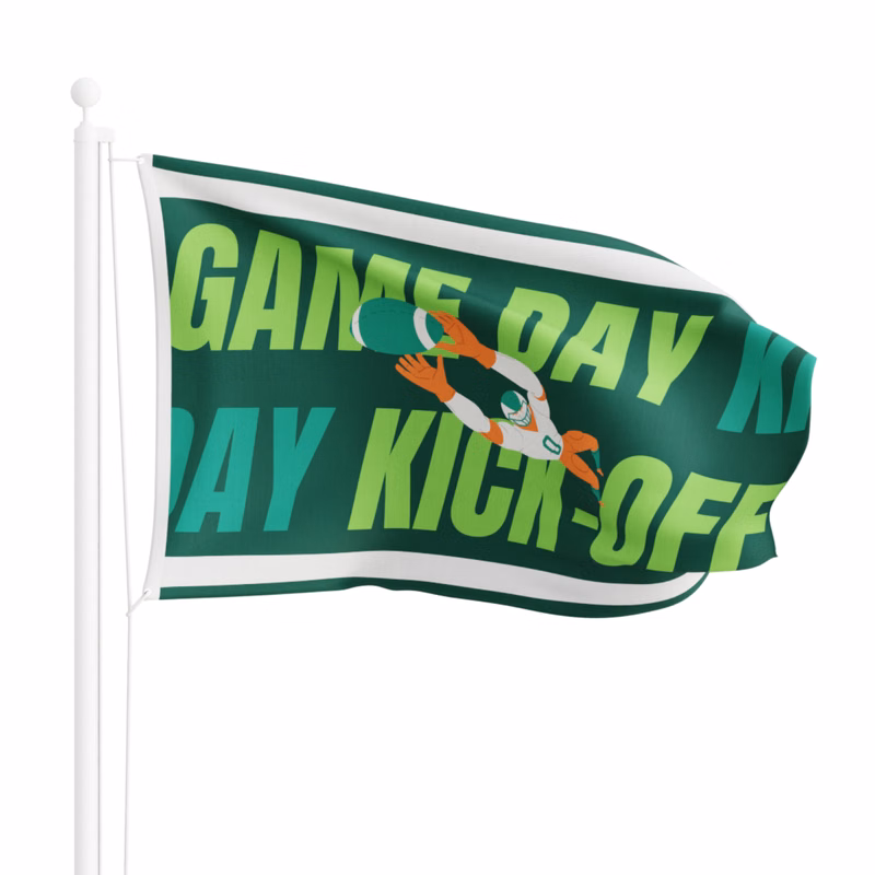 Large Flag 18" x 24" Full Color (Domestically Decorated)