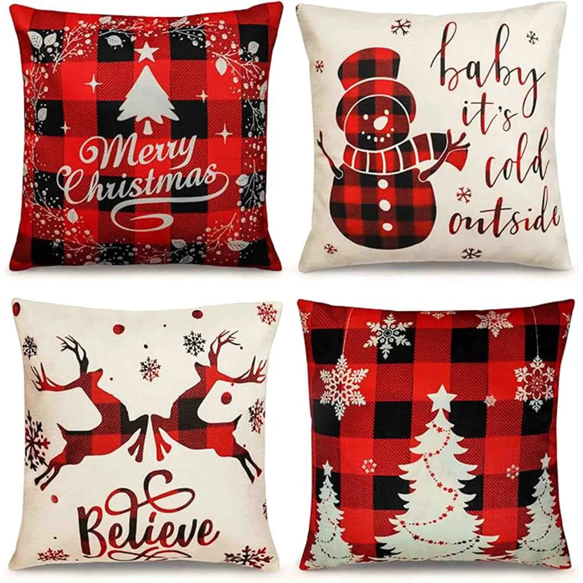 Christmas Pillow Covers Full Color 1