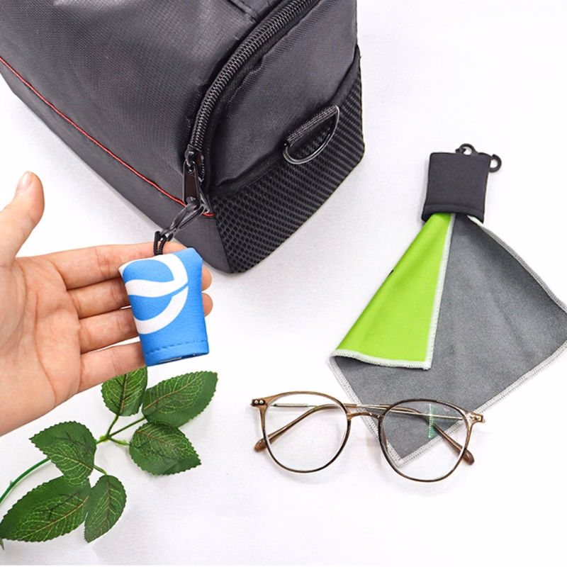 Portable Glasses Cloth with Buckle