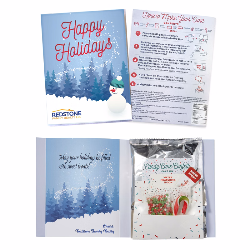 InstaCake Holiday Cake in a Card