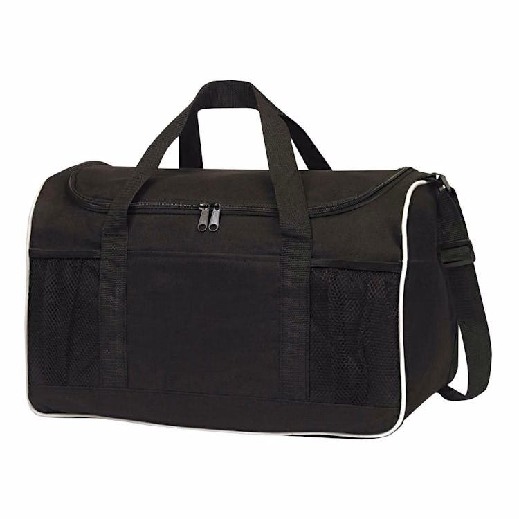 Sports Duffle Bags Black -17.5"