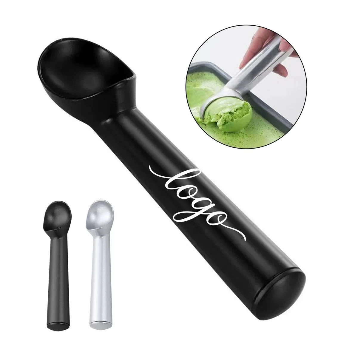 7.1" Custom Aluminum Alloy Ice Cream Spoon MOQ 10 1