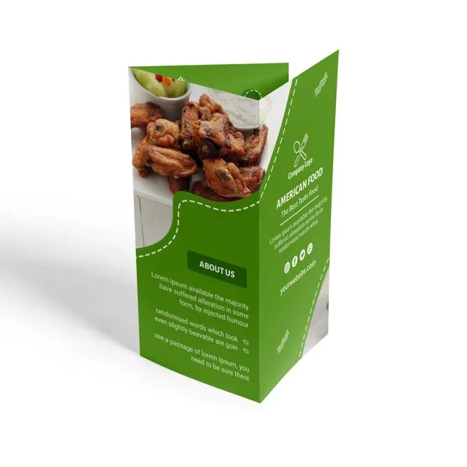 Brochure Half Folded 2 Panel scored (100 lb Paper gloss) 1