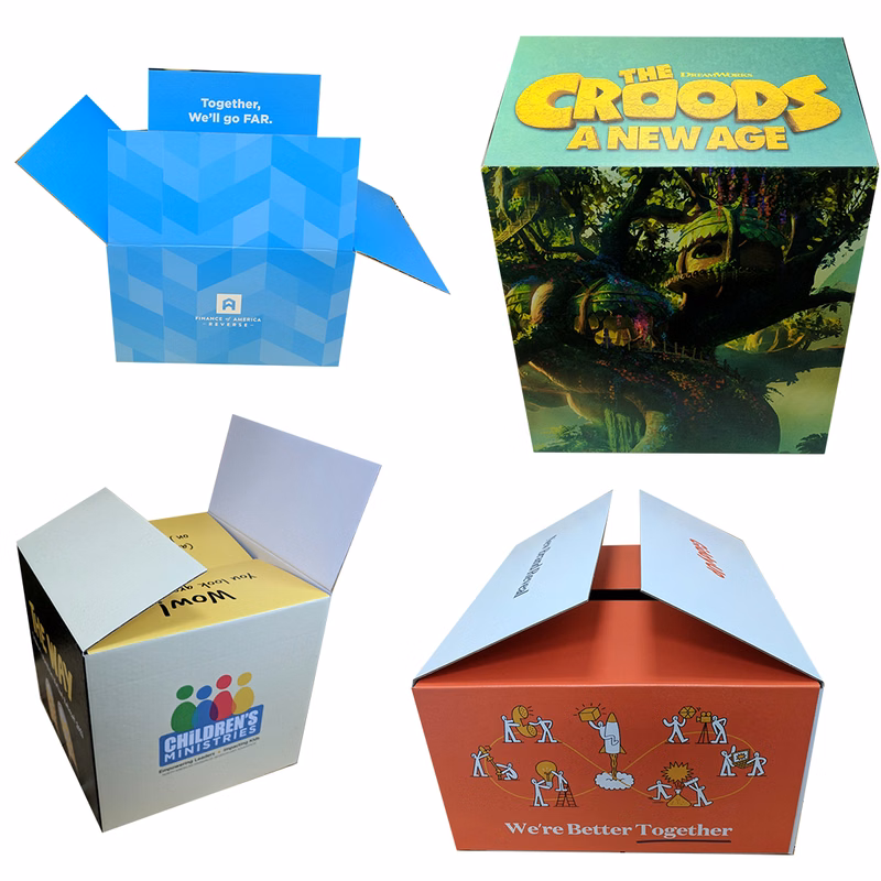 Custom Printed Full Color Corrugated Shipping Box - Custom-Sized