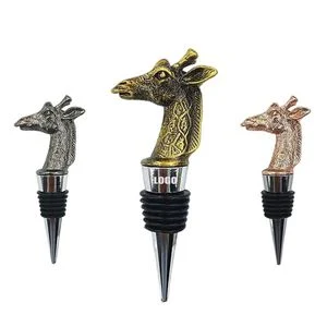 Elegant Giraffe Design Alloy Wine Stopper 1