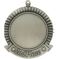 2" Insert Holder Medal, 2nd Place 1