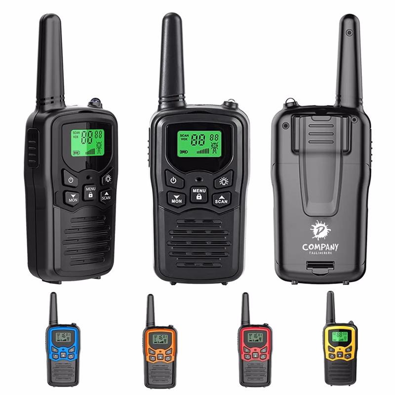 Custom Durable Rechargeable Walkie Talkies With Flashlight